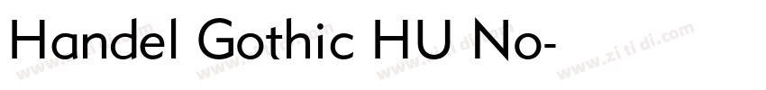Handel Gothic HU No字体转换